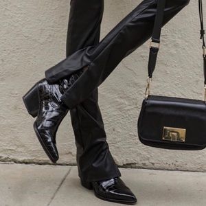 Dolce Vita ‘Shanta’ booties in black croc